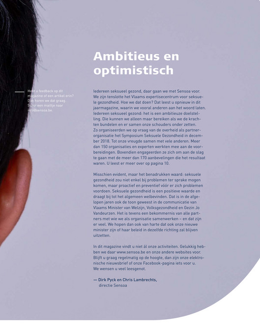 Sensoa Sensoa - Iedereen Seksueel Gezond 2019 - Pagina 4-5 - Gemaakt met ...