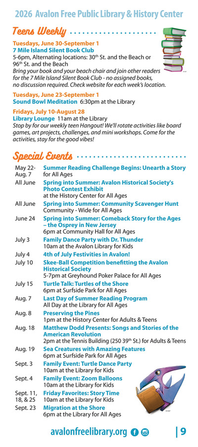 Seven Mile Publishing - Avalon Library 2026 Summer Guide - Page 8-9