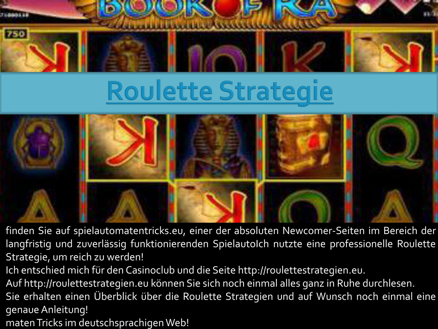 Roulette System Roulette Strategie Page 1 Created with
