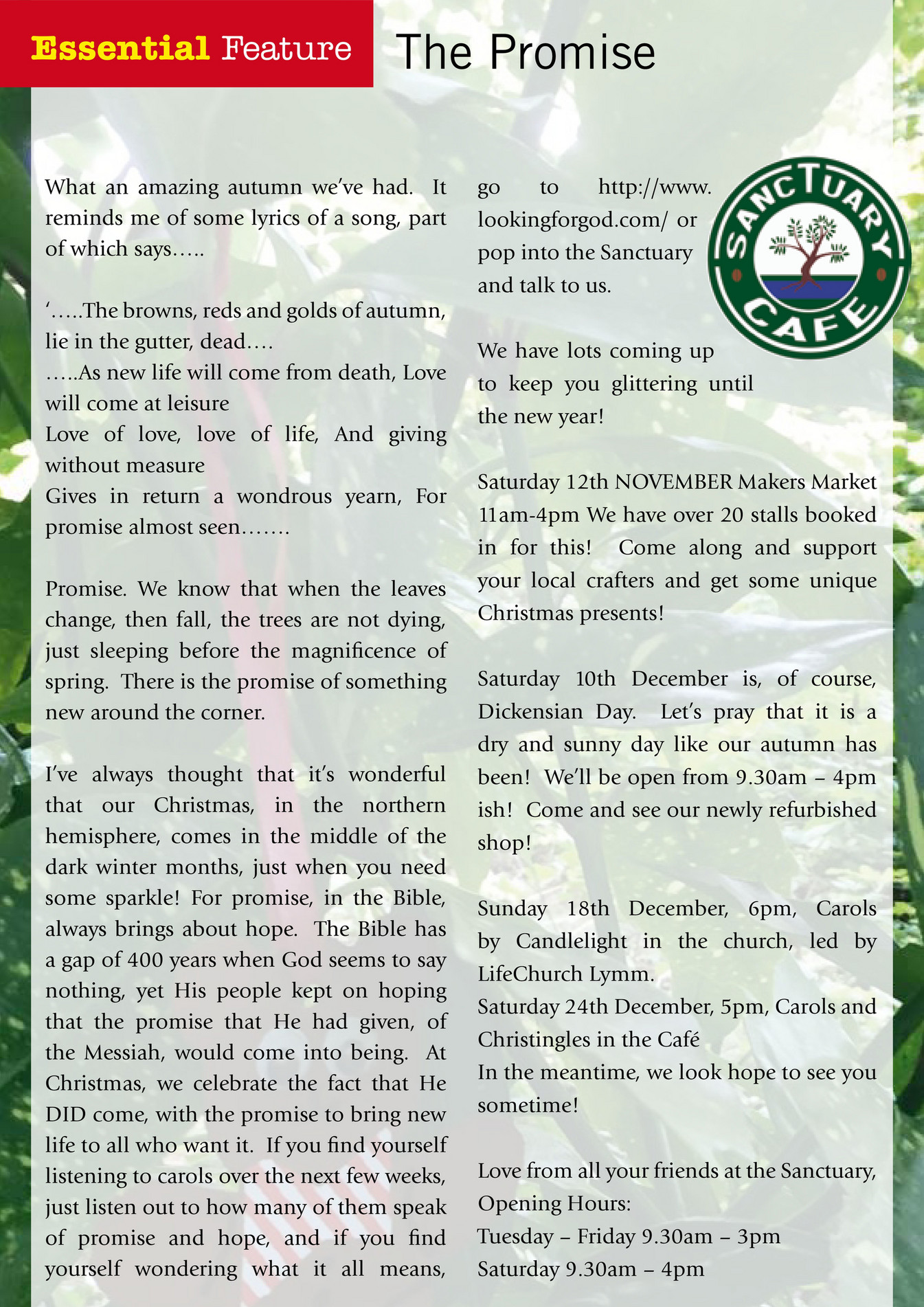 My Publications The Essential Guide Lymm Nov Dec Fb Page 26 27 Created With Publitas Com