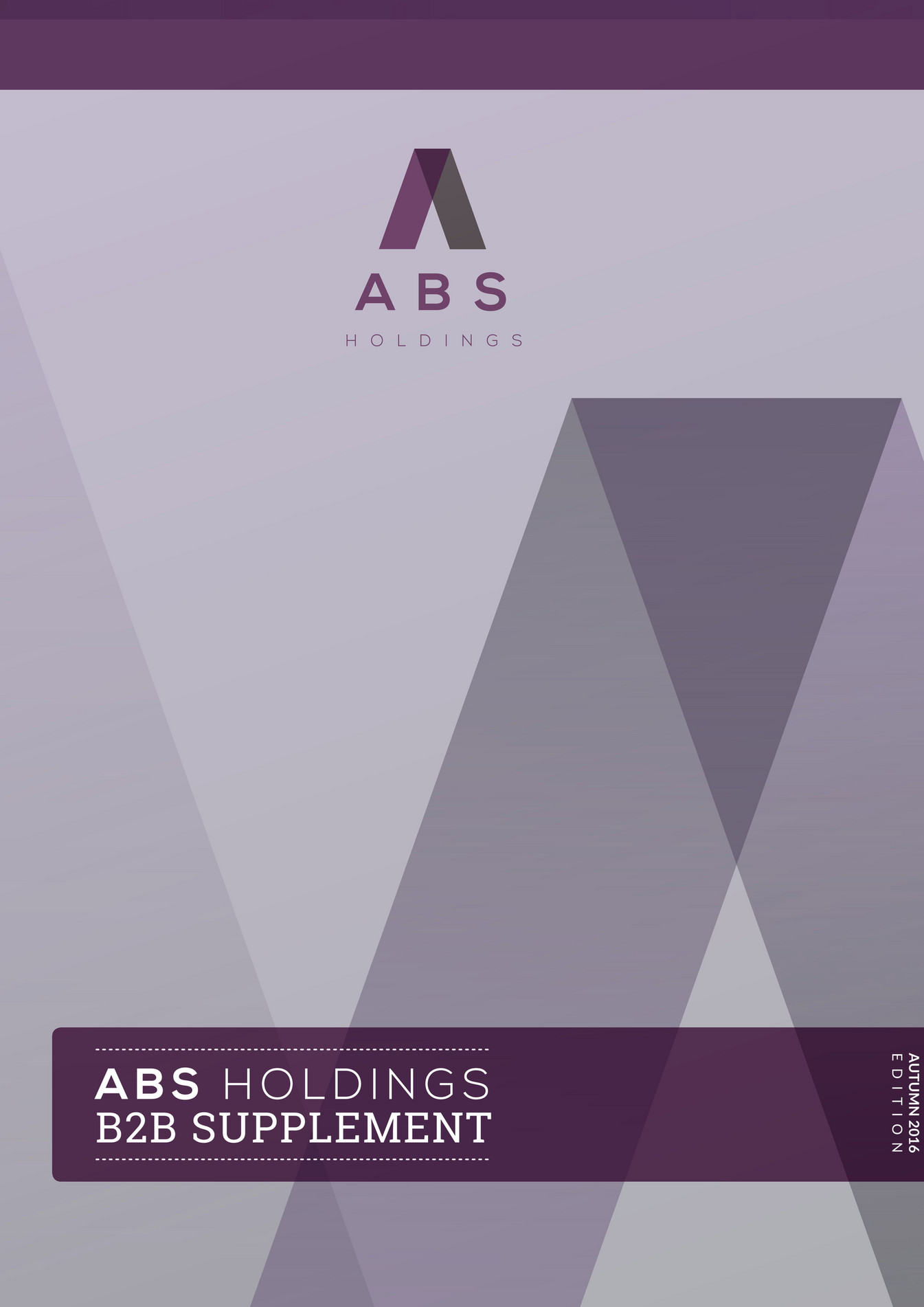 ABS Holdings ABS Holdings Autumn 2016 B2B New Product Supplement