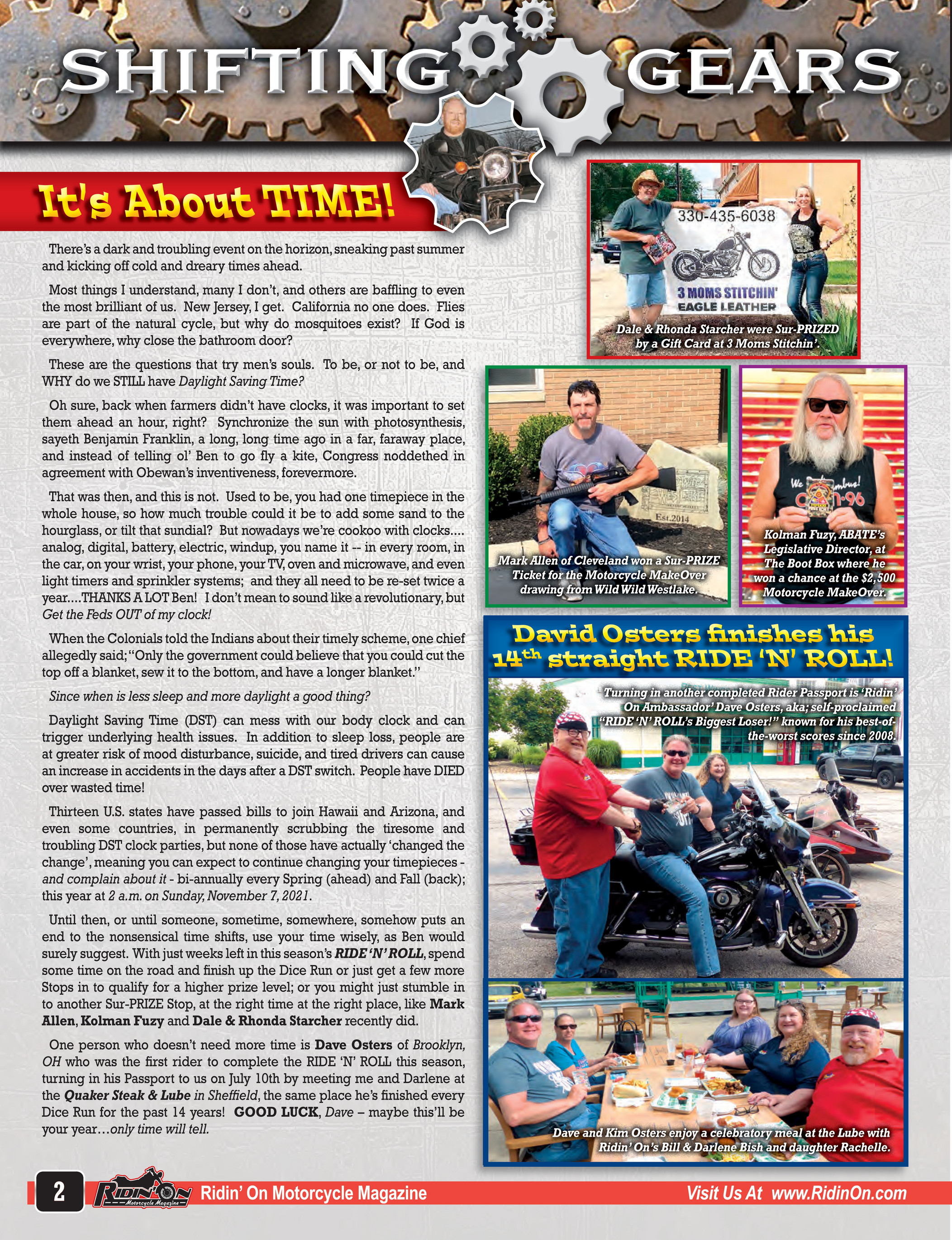Ridin' On Motorcycle Magazine, September-October 2021 Issue - Page 1 -  Created with Publitas.com