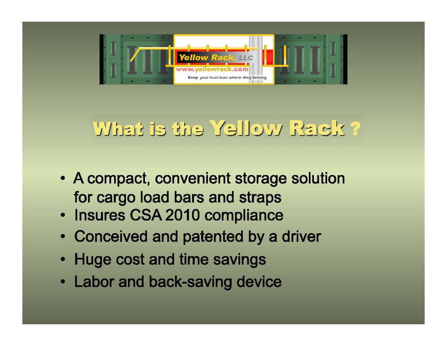 Yellowrack Storage Rack yellowrack - Storage rack for vans - Page 1 - Created with Publitas.com