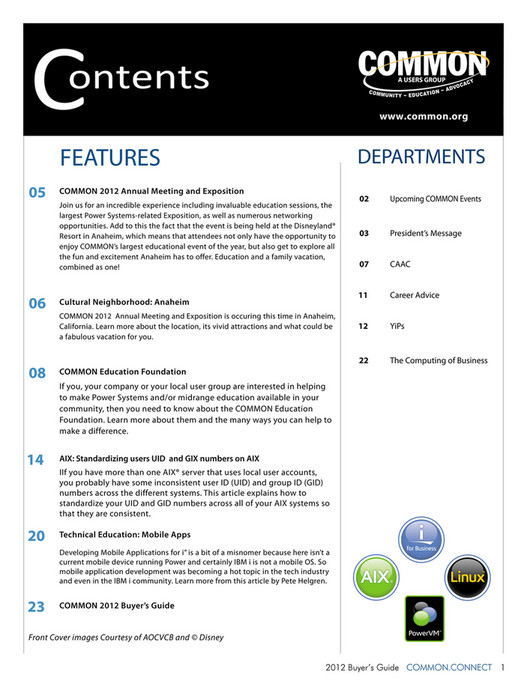 COMMON - COMMON 2012 Buyer's Guide - Page 1
