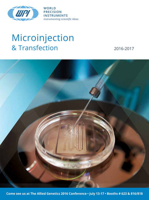 World Precision Instruments Microinjection Catalog Page