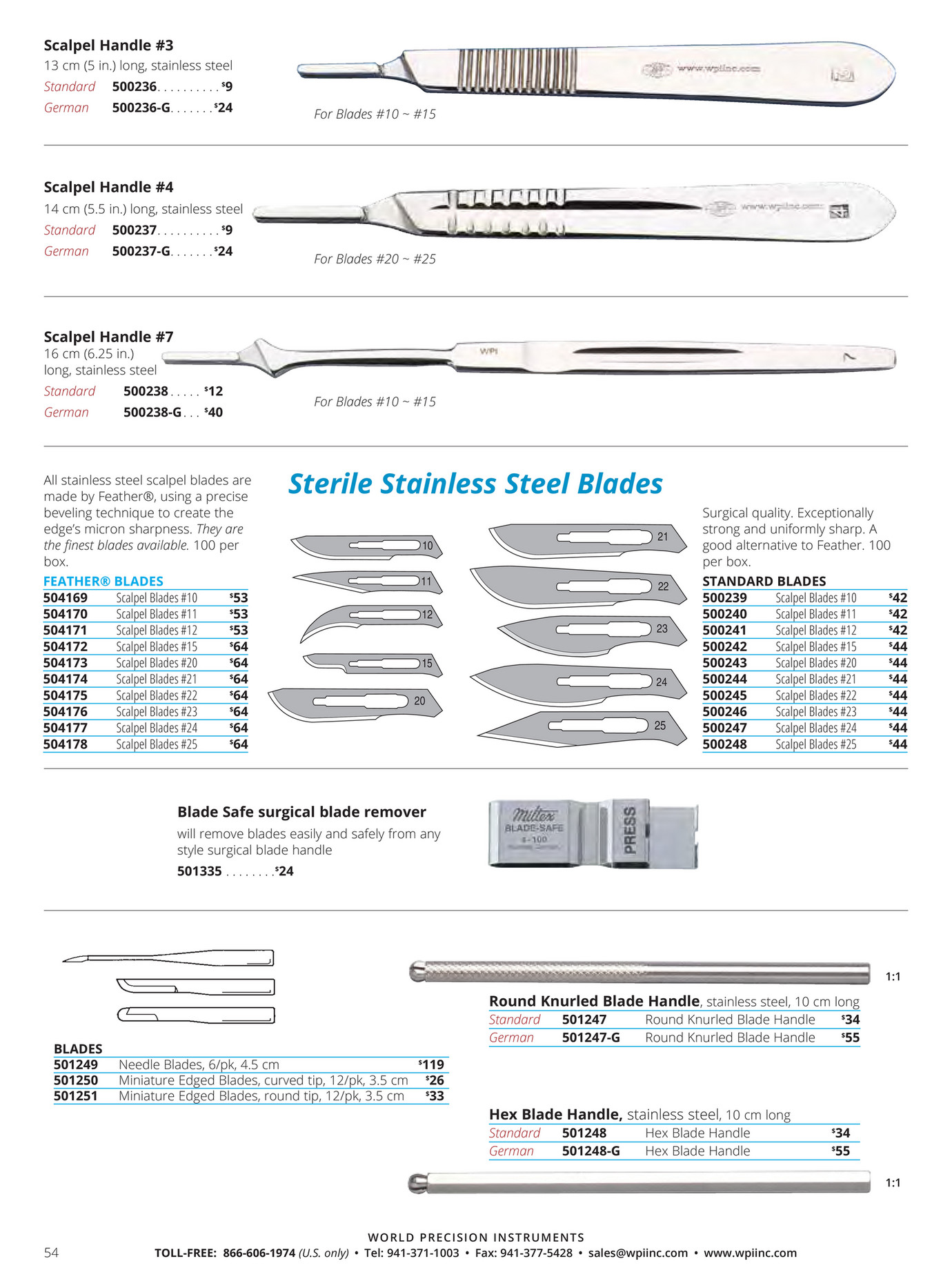 World Precision Instruments-Surgical Instrument Catalog - Page 54-55