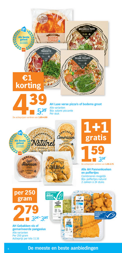 Folderaanbiedingen - Albert Heijn Folder Week 42 - Pagina 6-7