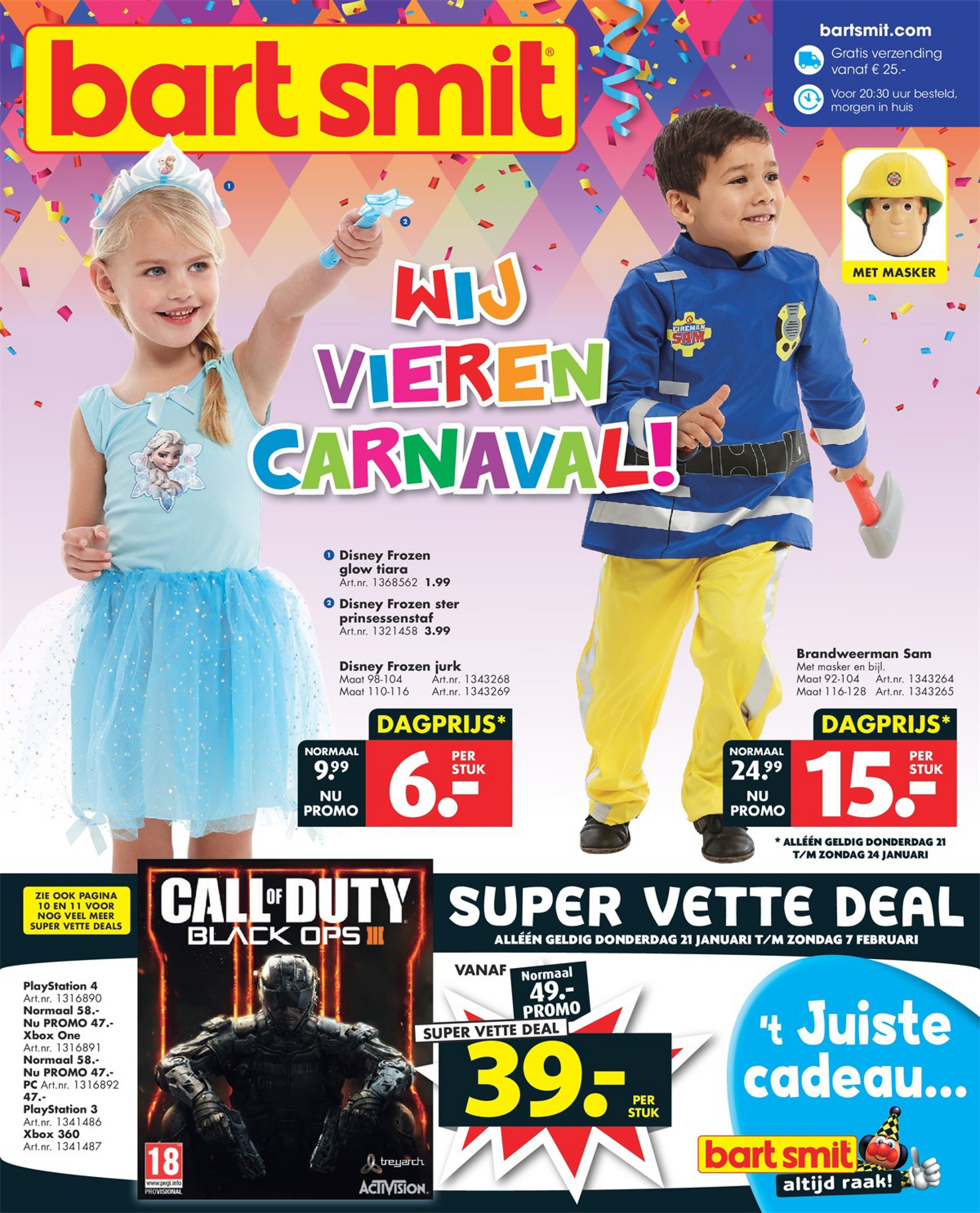 Handig knal uitspraak Folderaanbiedingen - Bart Smit Carnaval folder 16 tm 31 januari 2016 -  Pagina 2-3