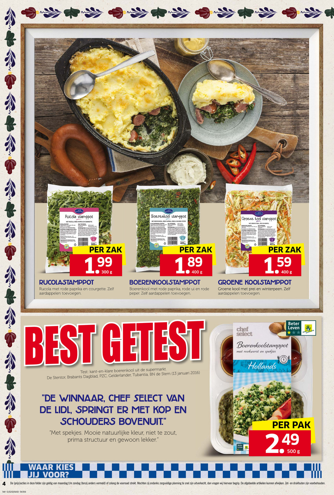 Wonderbaarlijk Folderaanbiedingen - Lidl stamppot weken 25 tm 31 januari 2016 FT-42