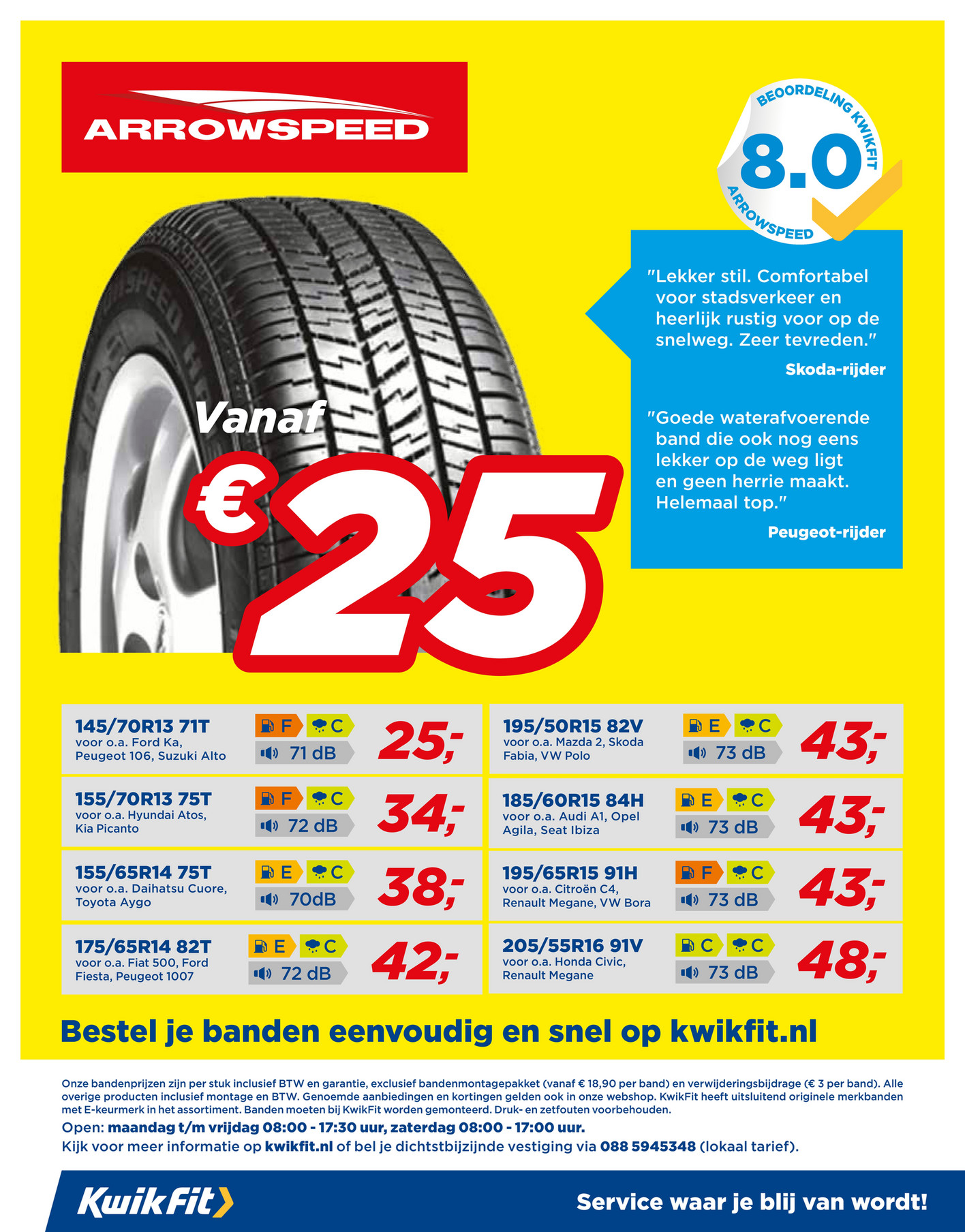 Folderaanbiedingen KwikFit folder 18 september tm 16 oktober