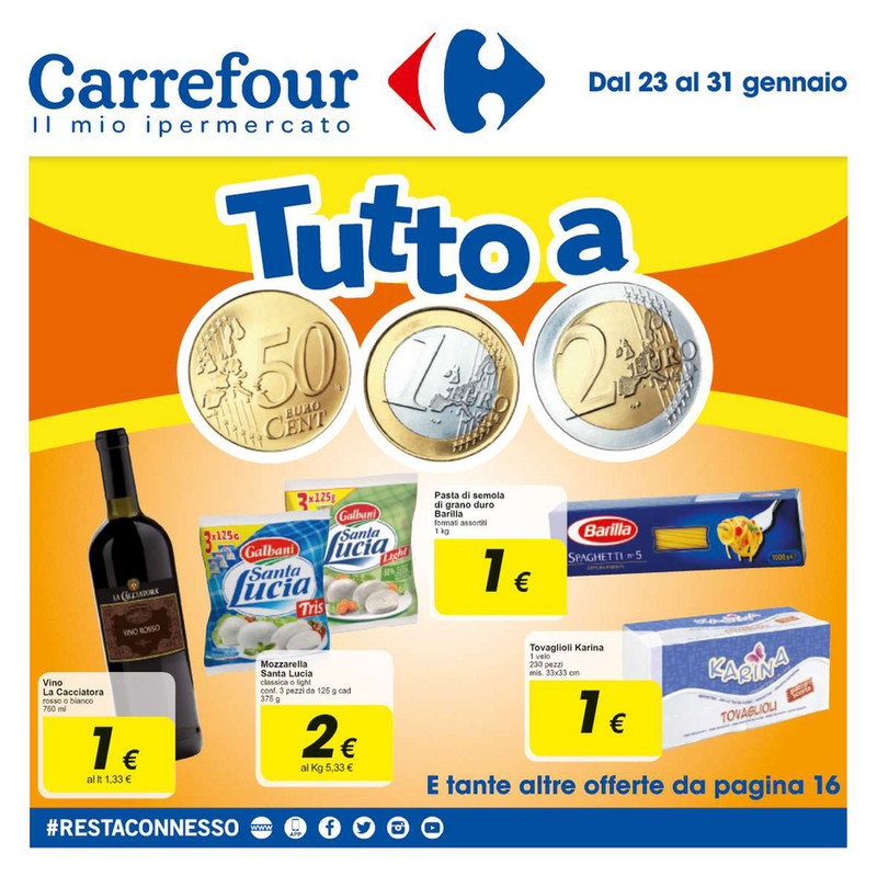 SP - Volantino Carrefour - Tutto a 0.50, 1 e 2 euro - Page 2-3 - Created  with Publitas.com