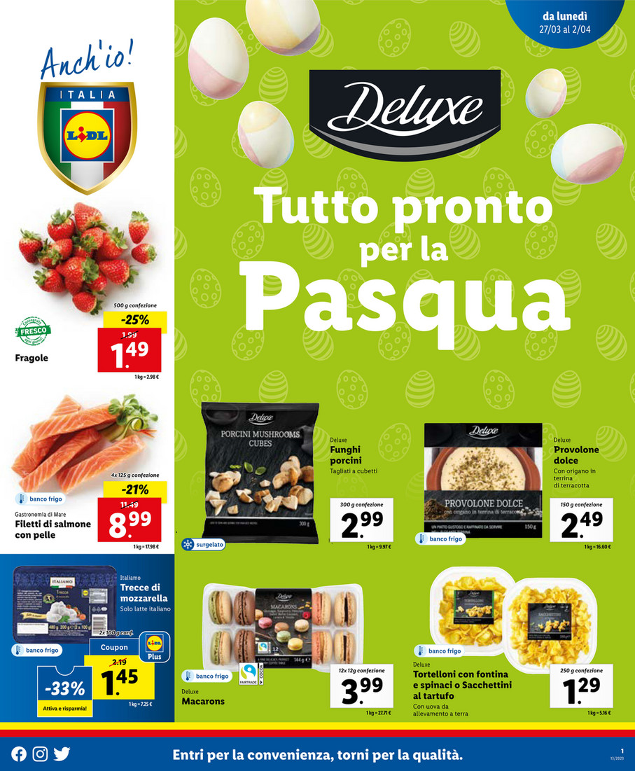 Volantino Lidl Tutto pronto per la Pasqua dal 27 Marzo al 02 Aprile 2023