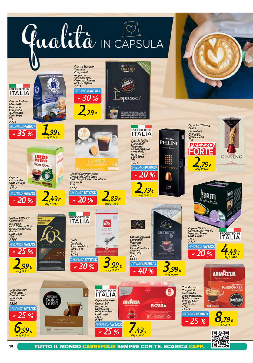 Capsule Arabica Compatibili Nespresso 250g Conad