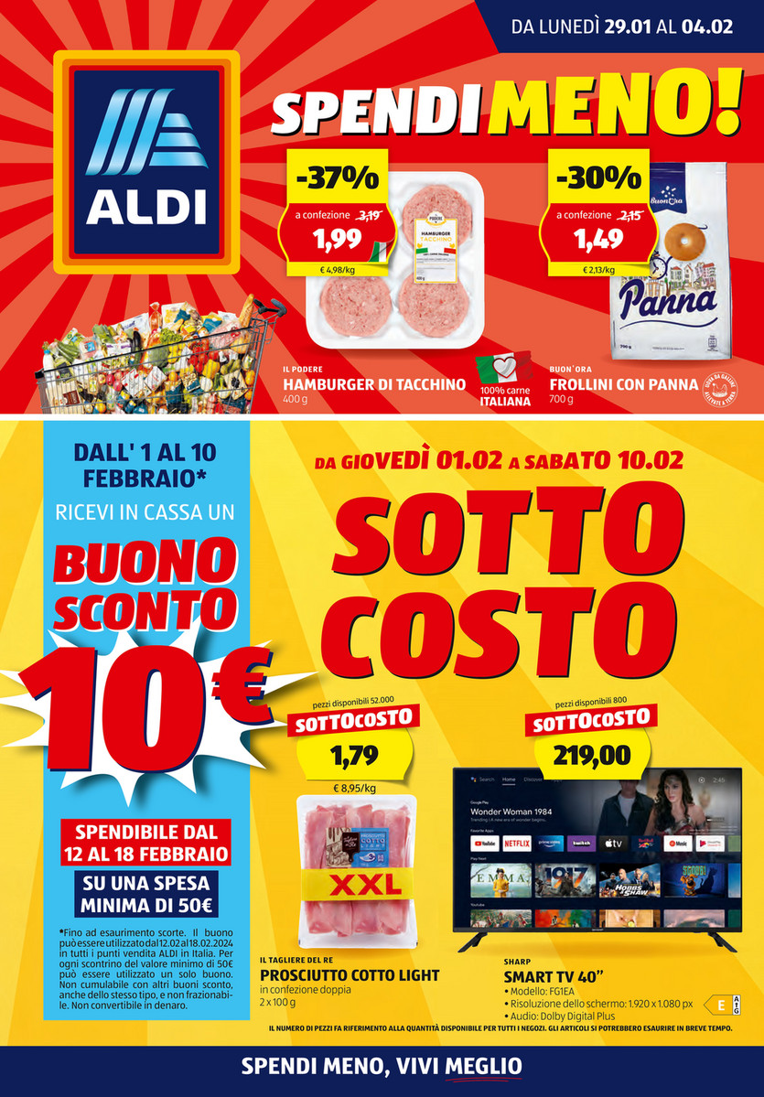 Volantino Aldi dal 29 Gennaio al 04 Febbraio 2024