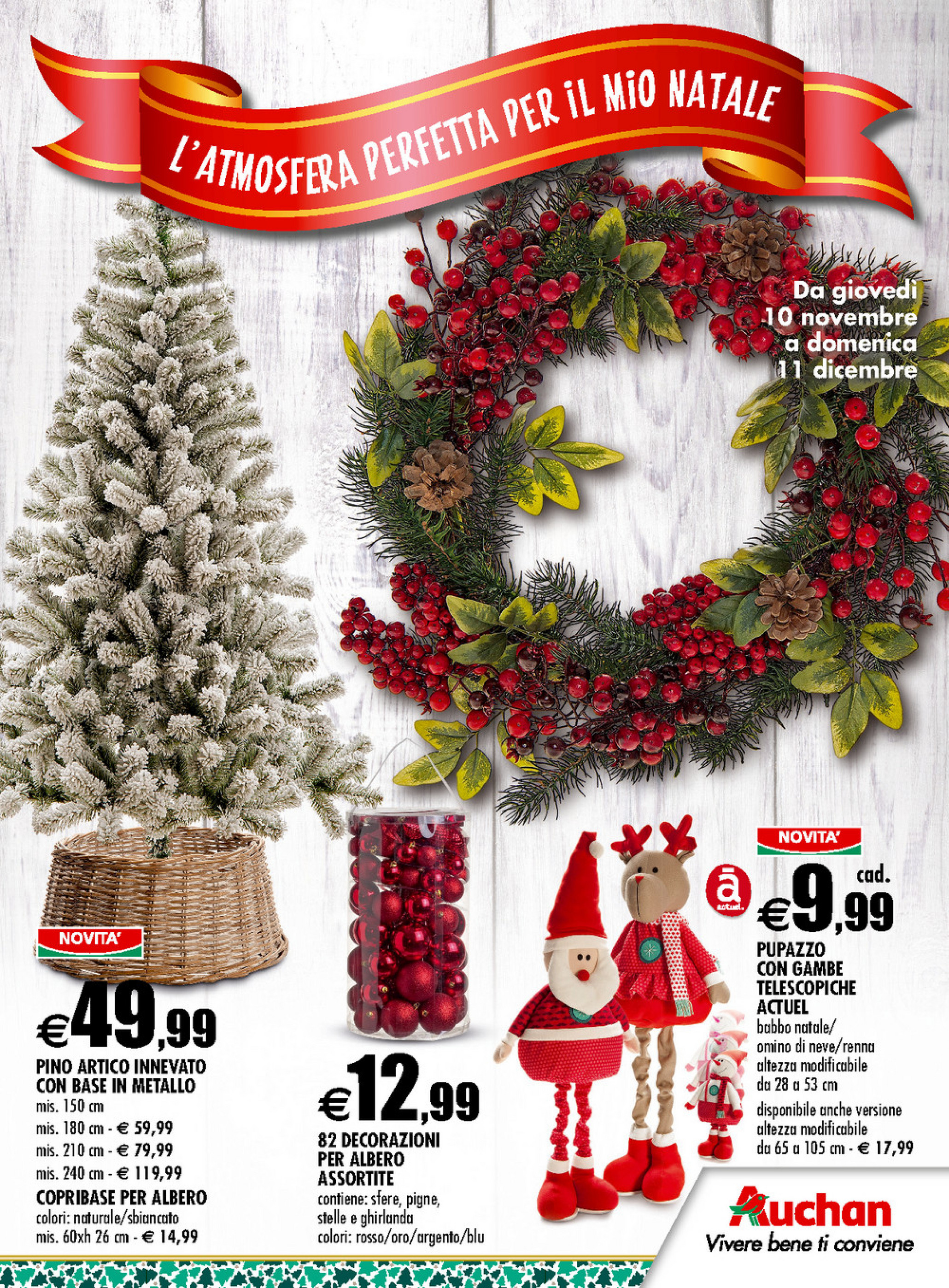 Auchan Decorazioni Natalizie.Sp Volantino Auchan L Atmosfera Perfetta Per Il Mio Natale Page 1 Created With Publitas Com