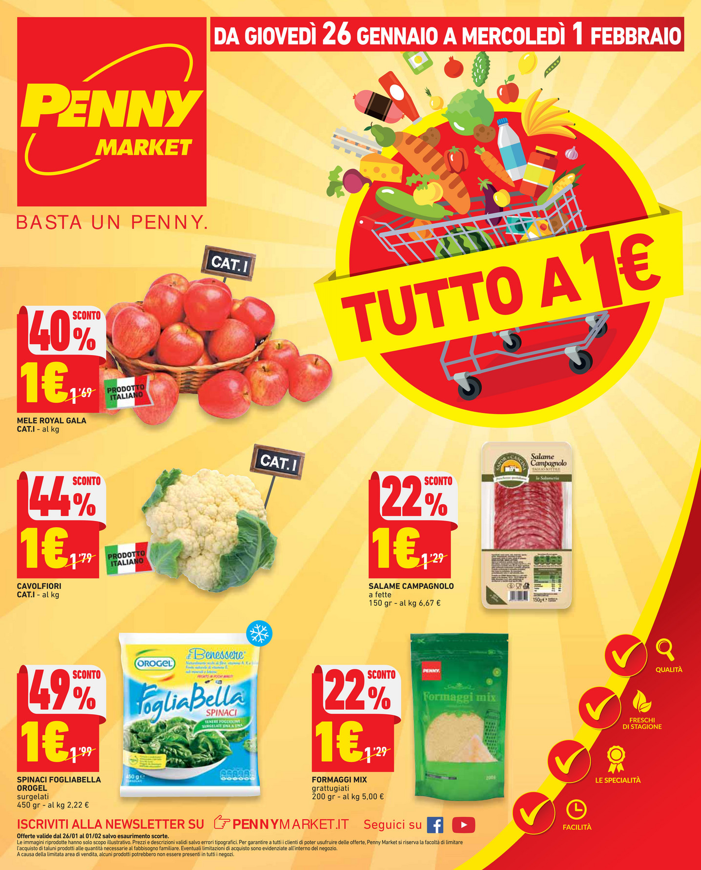 SP - Volantino Penny Market- Tutto a 1 Euro dal 26 Gennaio all'1 Febbraio  2017 - Page 1 - Created with Publitas.com