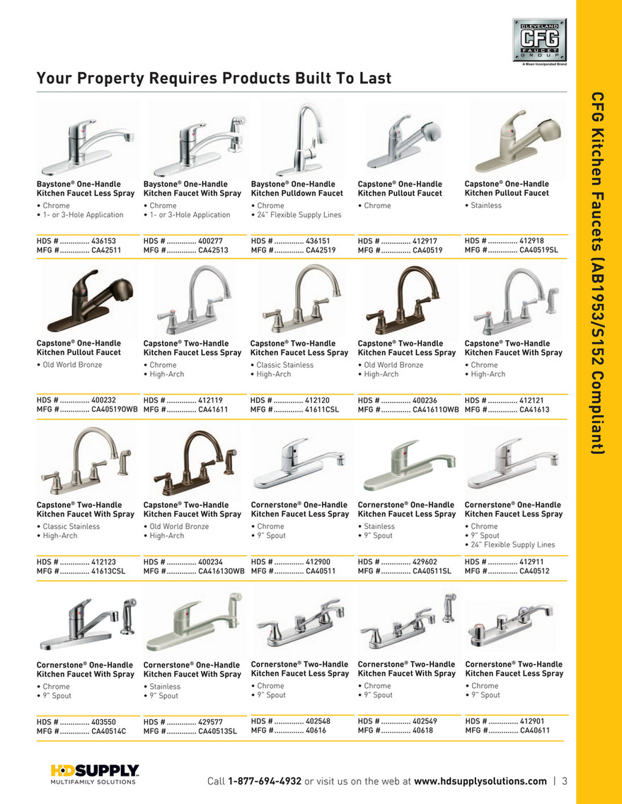 Marcel Africa - MOEN Catalog via HD Supply - Page 2-3 - Created with  Publitas.com