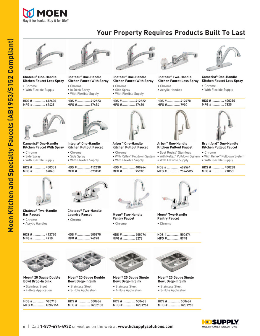 Marcel Africa - MOEN Catalog via HD Supply - Page 6-7 - Created with  Publitas.com