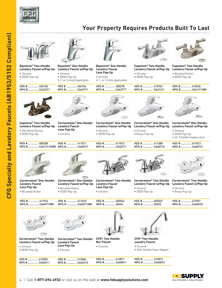 Marcel Africa - MOEN Catalog via HD Supply - Page 4-5 - Created with  Publitas.com