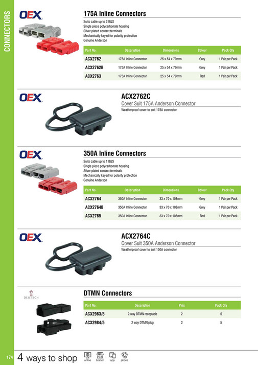 Keyed Connectrors NAPA Auto Parts - Ashdown-Ingram Automotive Electrical Accessories ...
