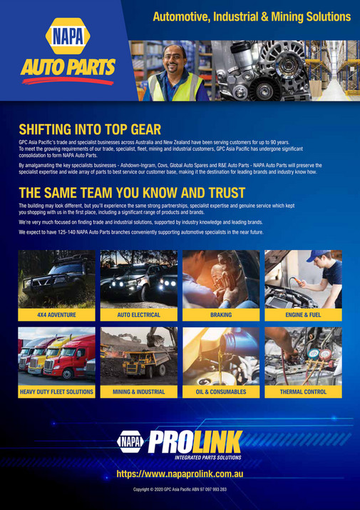 NAPA Auto Parts MS 200044 NAPA ProLink Booklet LR Page 8
