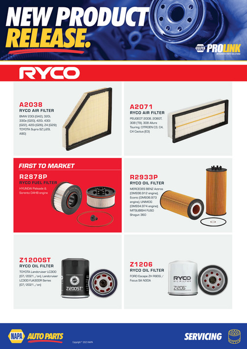 NAPA Auto Parts - NP (A) 23-0002 Ryco Parts Feb - Page 1