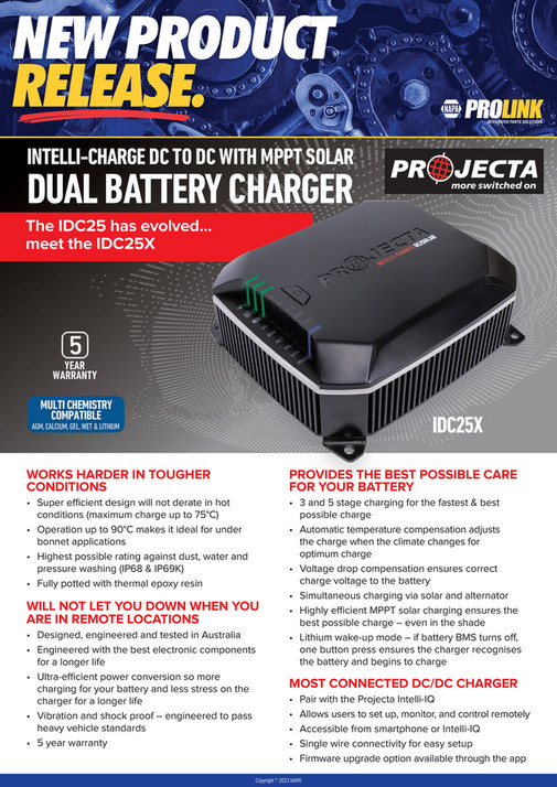 NAPA Auto Parts NP (A) 230013 Projecta Dual Battery Charger Page 1
