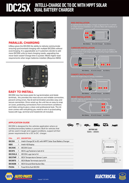 NAPA Auto Parts - NP (A) 23-0013 Projecta Dual Battery Charger - Page 2-3