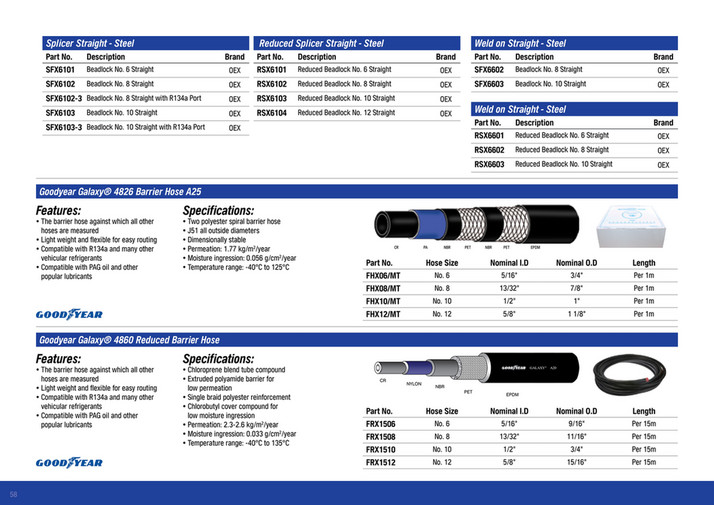 NAPA Auto Parts NAPA Air Conditioning Booklet Page 5859