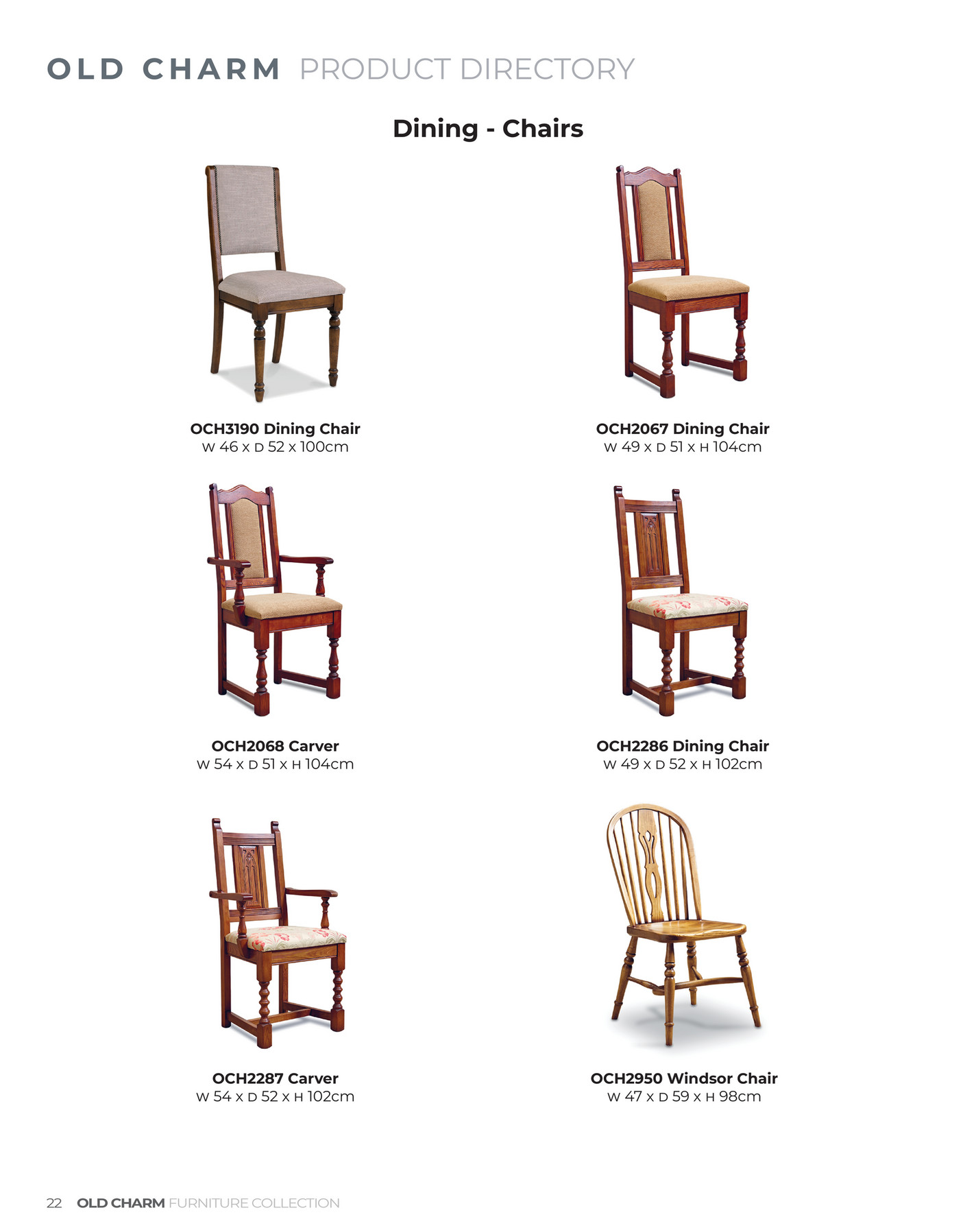 Wood Bros Furniture Old Charm Brochure Page 22 23 Created