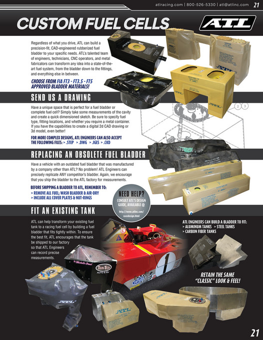 Pro Racing Fuel Cell ATL Racing Fuel Cells Product Catalog - Page 20-21