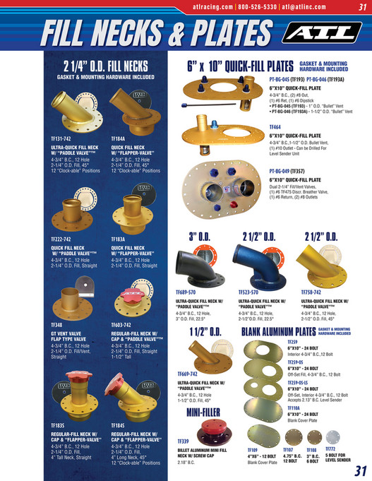 ATL Racing Fuel Cells Product Catalog Page 3031