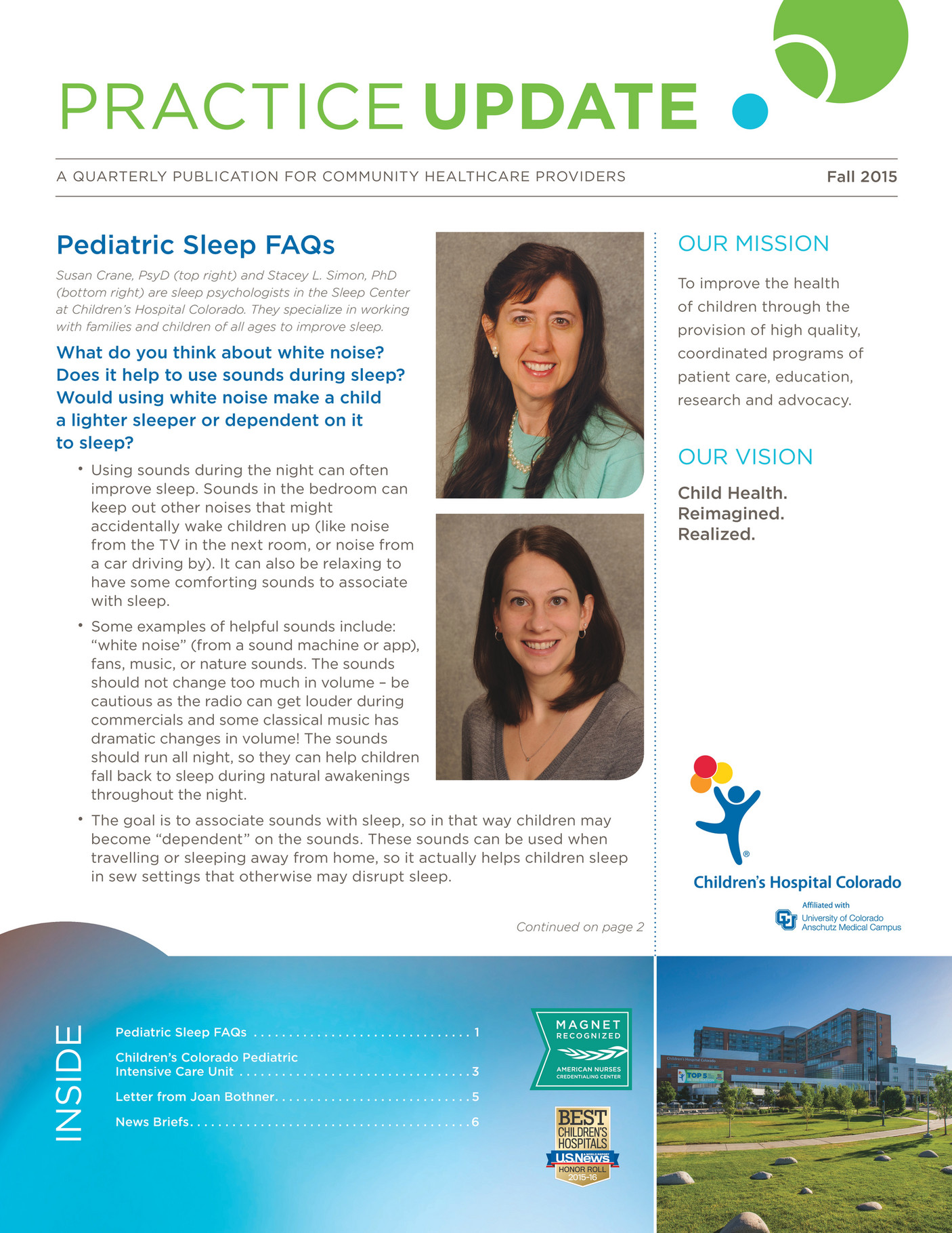 Children's Hospital Colorado Children's Hospital Test Magazine Page