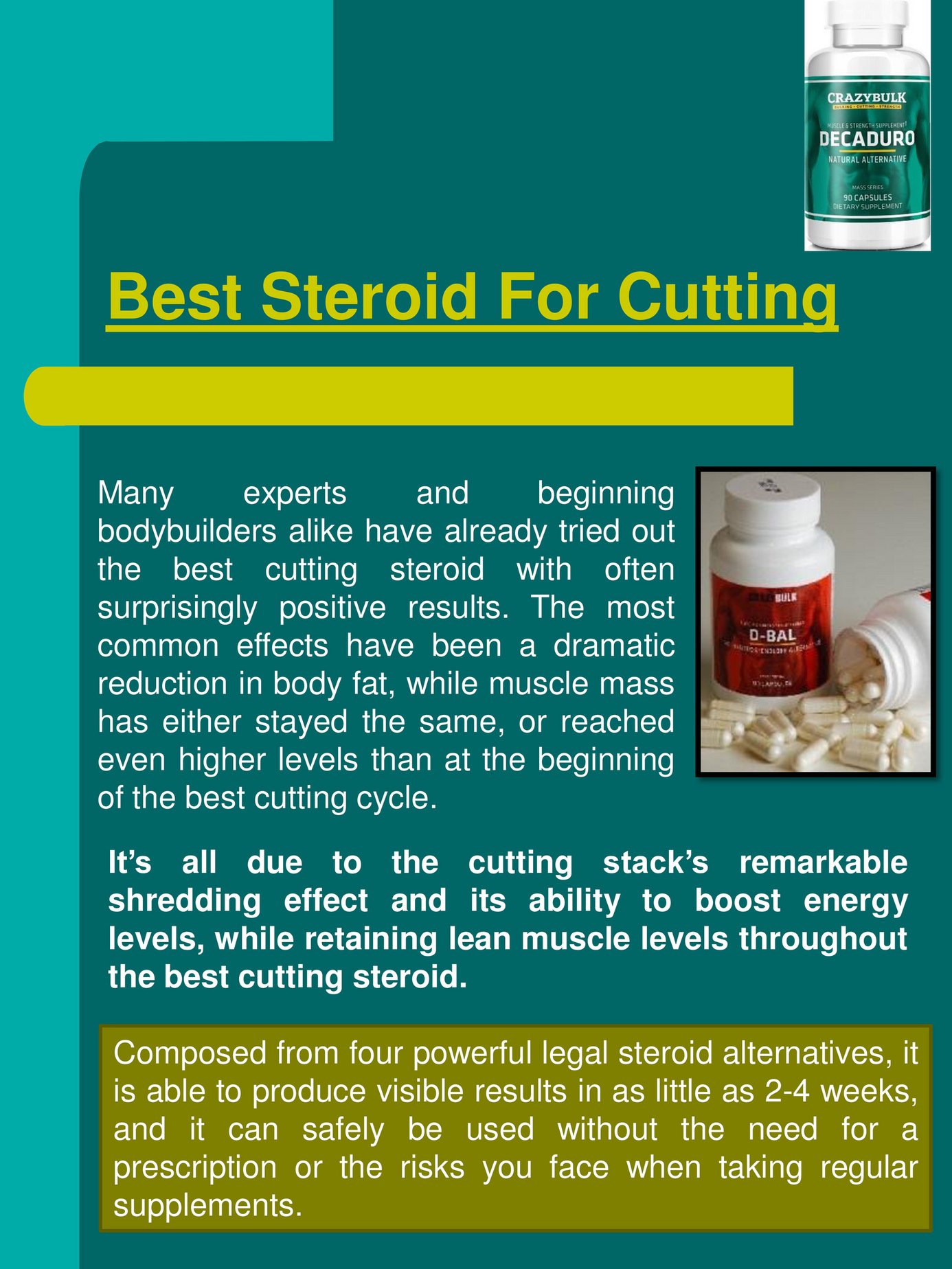 The Best Steroid For Cutting: Supplements For Fat Loss Statements thumbnail