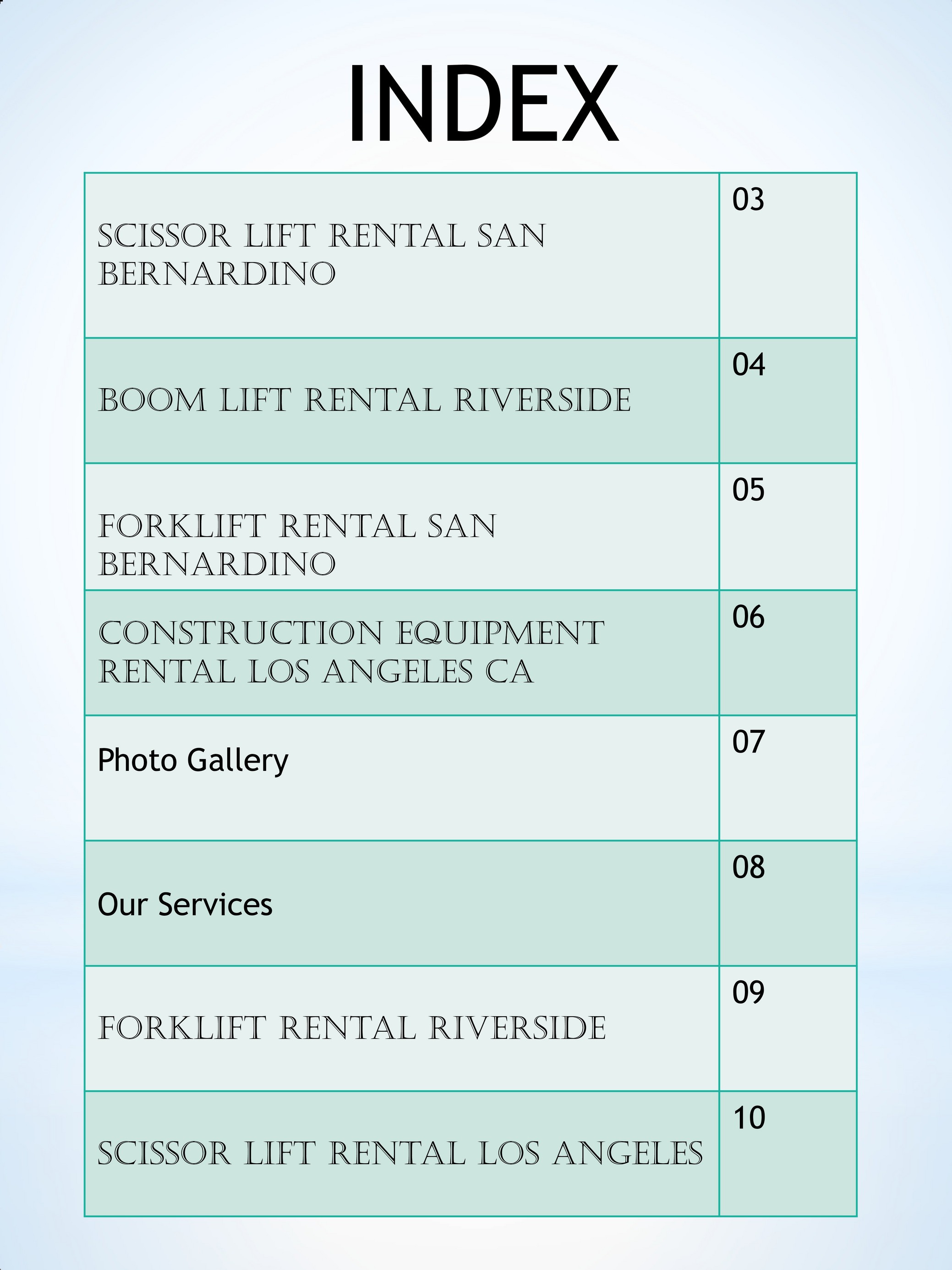 Forklift Rental Orange County Construction Equipment Rental Los Angeles Ca Page 10 11 Created With Publitas Com