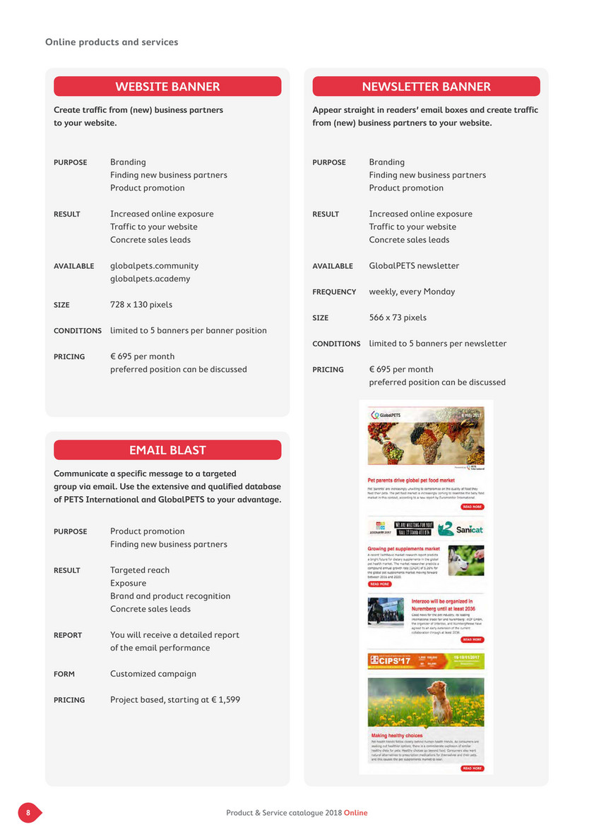 Globalpets Product Service Catalogue 2018 Page 8 9