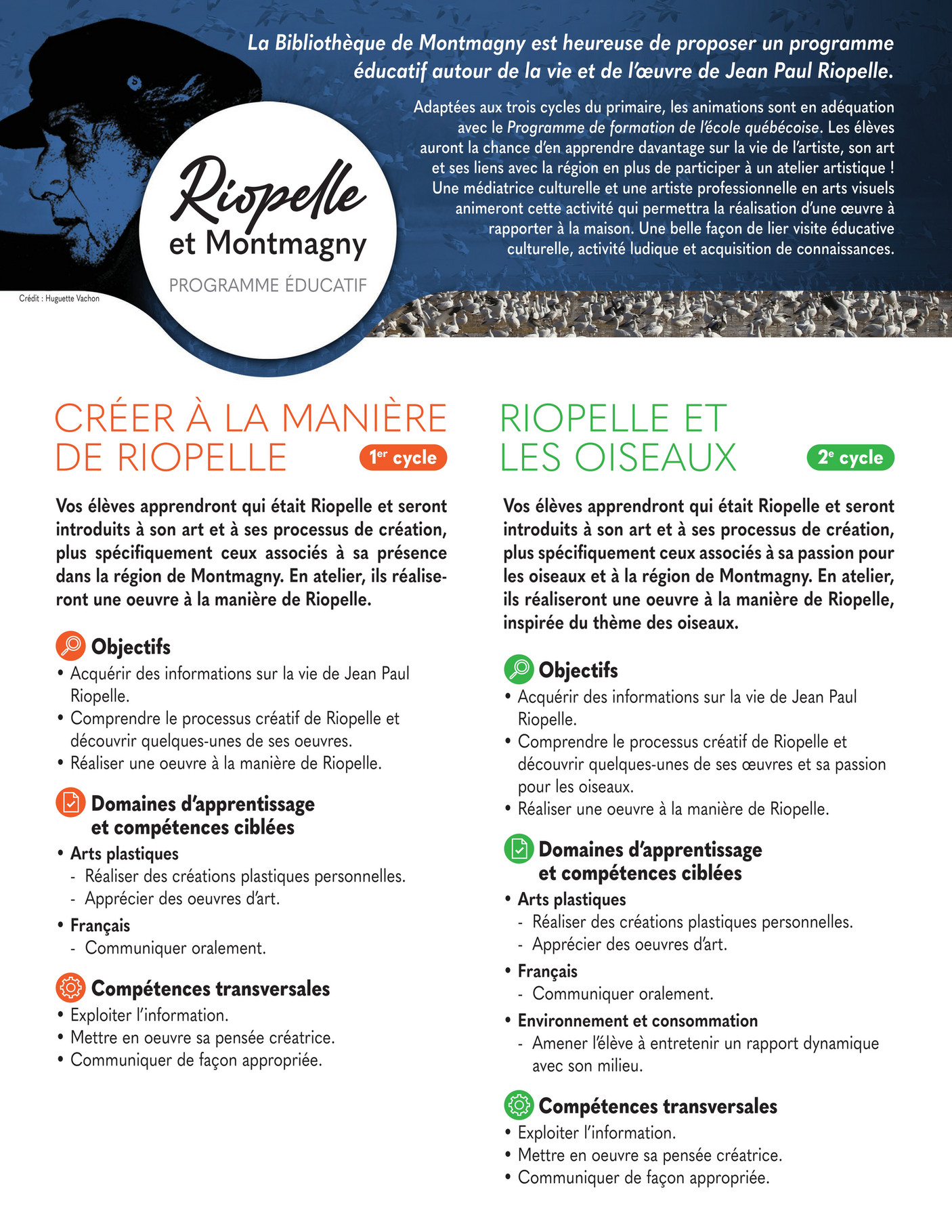 Communications Montmagny Programme Ducatif Riopelle Et Montmagny Page Created With