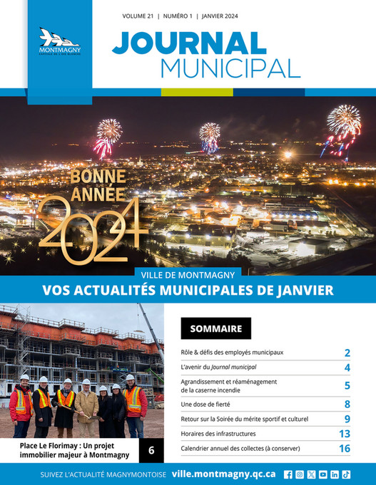 Communications Montmagny Journal Municipal Janvier Page Created With Publitas Com