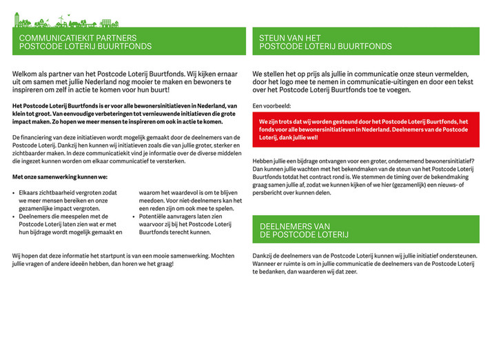 Stichting DOEN - 250609 DOEN Communicatiekit Postcode Loterij ...