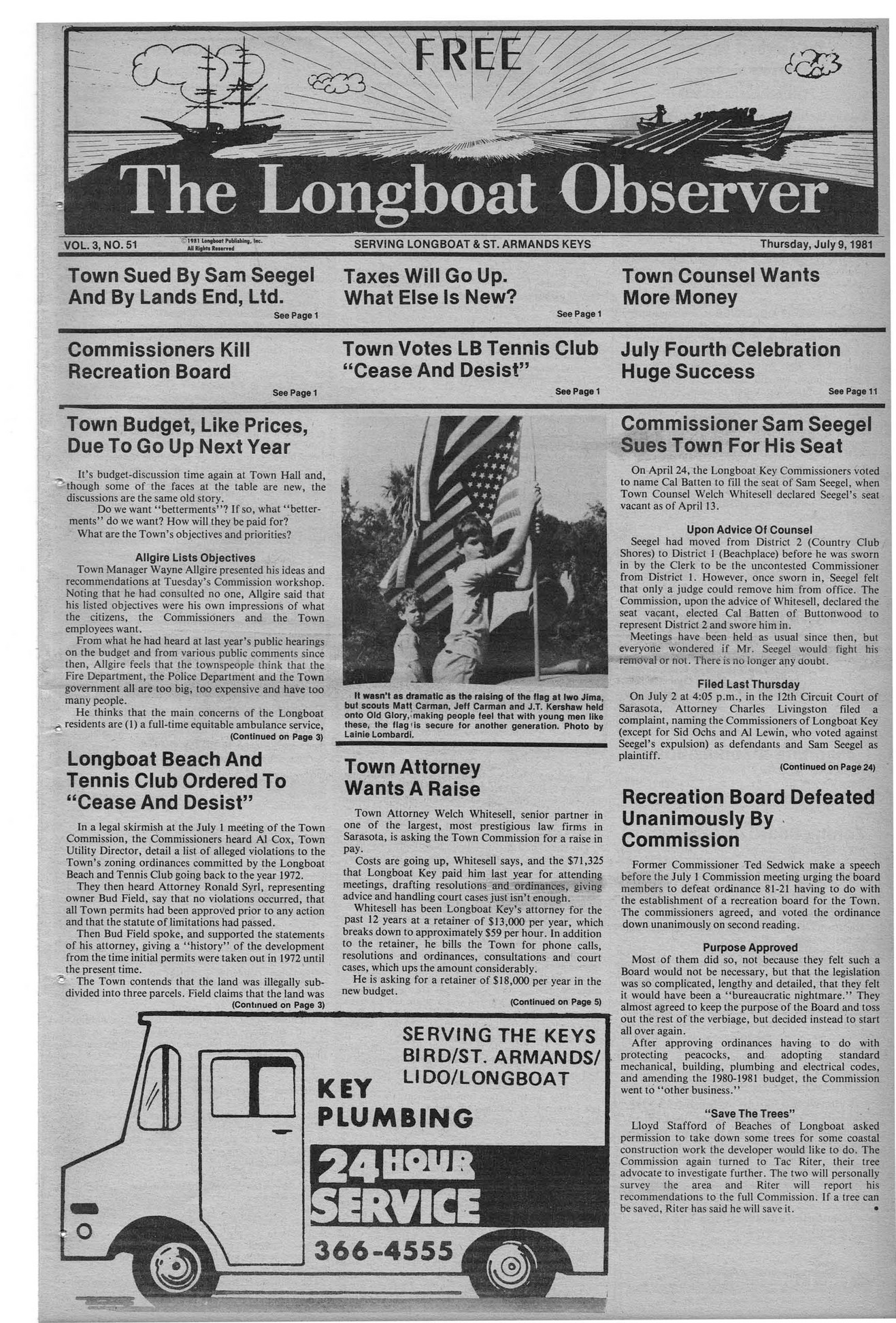 Archives - July 9 1981 - Page 1