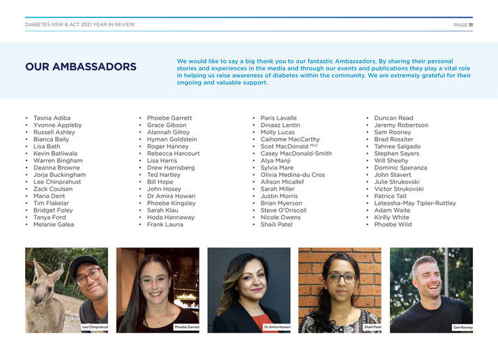 Diabetes Australia Diabetes NSW & ACT Annual Review 2021 Page 1213