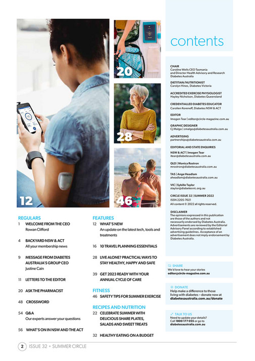 Diabetes Australia 32 Summer Circle 2022 NSW Page 45 Created