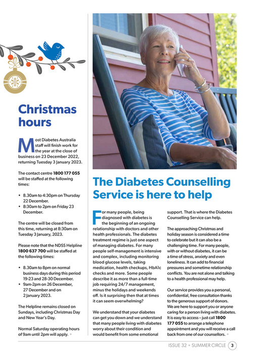 Diabetes Australia 32 Summer Circle 2022 NSW Page 45 Created with