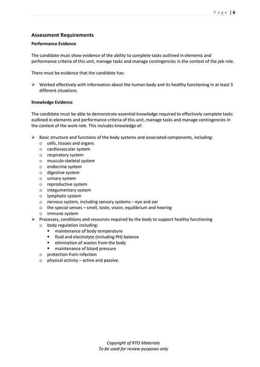 RTO Materials - HLTAAP001 Learner Guide V1.2 - Page 6-7