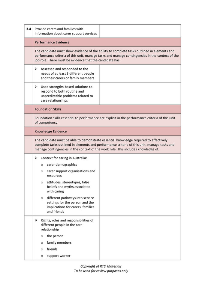 Rto Materials - Chcccs025 Learner Evidence V1.0 - Page 2-3