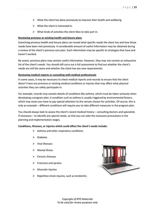 RTO Materials - CHCLAH003 Learner Guide V1.0 - Page 12-13
