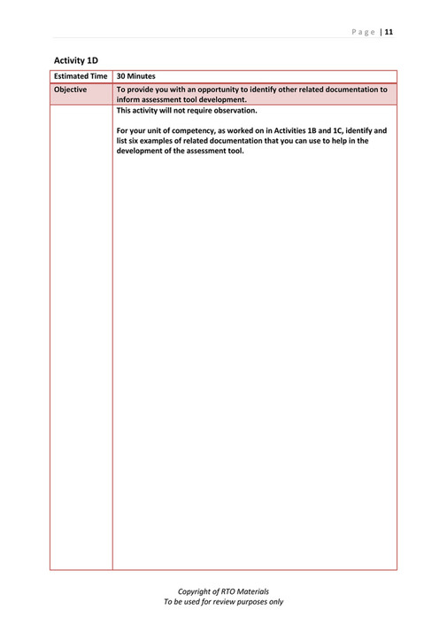 RTO Materials - TAEASS502 Learner Workbook V1.0 - Page 10-11