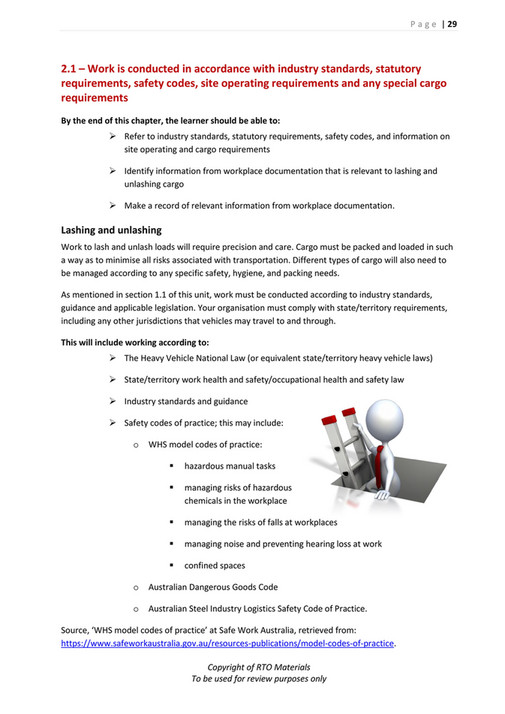 Ap 29 Rto Code RTO Materials - TLIA1001 Learner Guide V1.0 - Page 28-29