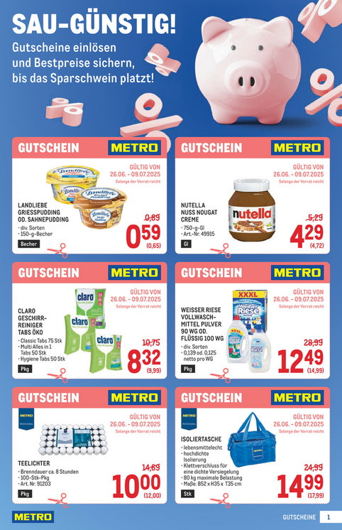 METRO Gutscheine