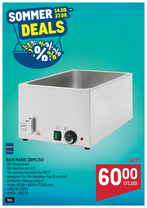 Sommerdeals Bain Marie